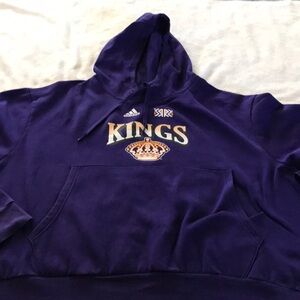 Adidas Los Angeles Kings Alternate Logo Crown Hoodie Men’s 2XL Read